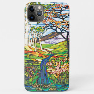 Waterfall Iris Birch Tiffany Stained Glass Window iPhone 11 Pro Max Case