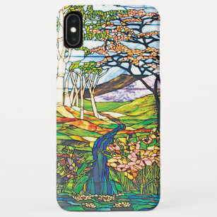 Waterfall Iris Birch Tiffany Stained Glass Window iPhone XS Max Case