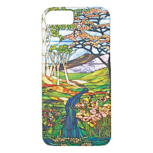 Waterfall Iris Birch Tiffany Stained Glass Window Case-Mate iPhone Case