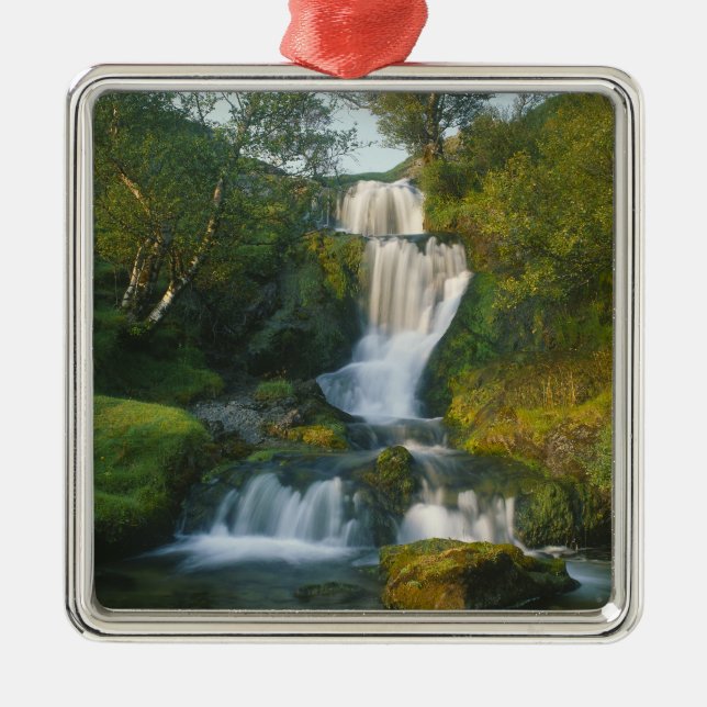 Waterfall, Isle of Skye, Scotland Metal Ornament (Front)