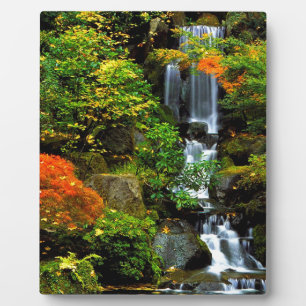 Waterfall Japanese Garden Portland Plaque
