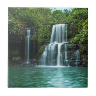 Waterfall Klong Chao Koh Kood island Ceramic Tile