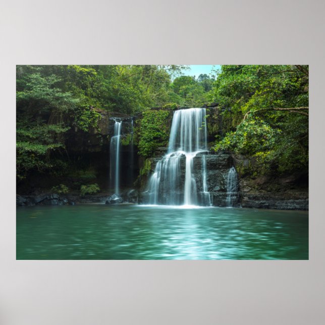 Waterfall Klong Chao | Koh Kood island Poster (Front)