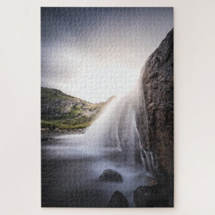 Waterfall Landscape photo Jigsaw Puzzle