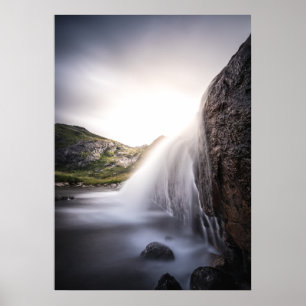 Waterfall Landscape photo Poster