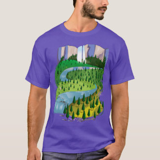 Waterfall Landscape T-Shirt