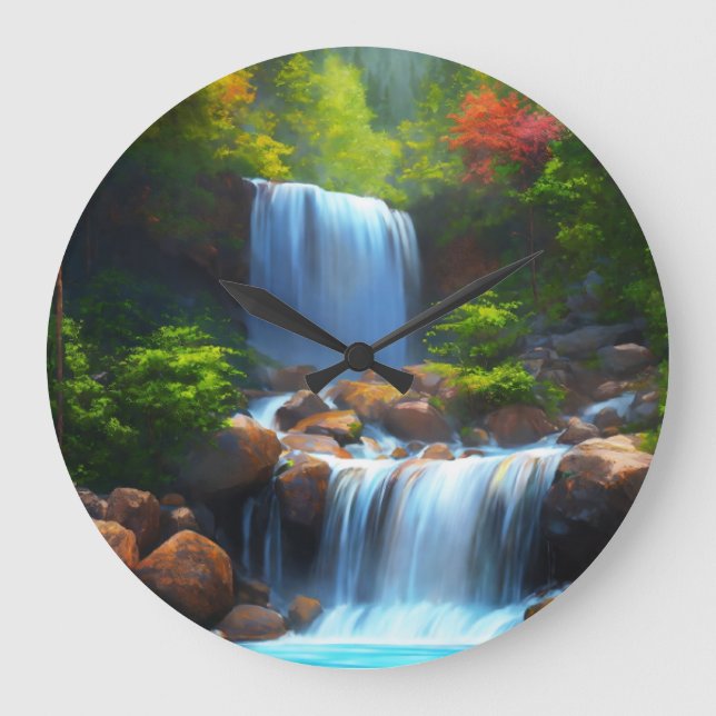 Waterfall  large clock (Front)