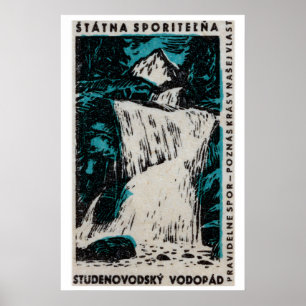 Waterfall - - Matchbox Print - Aesthetic Wall Art