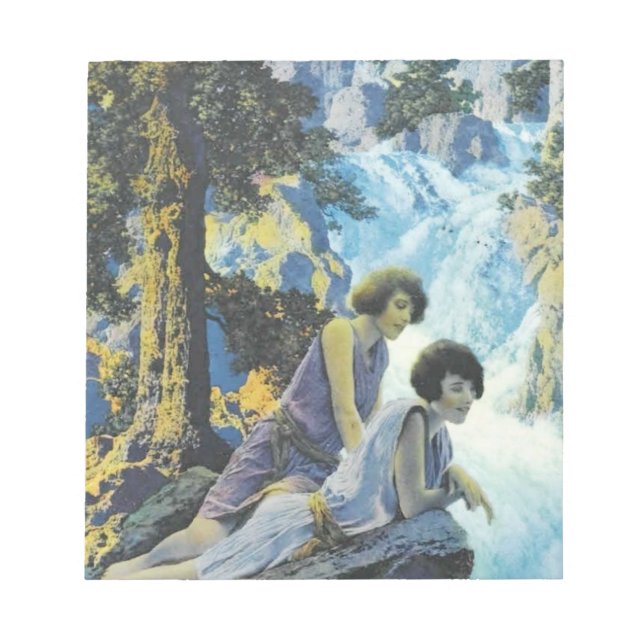 Waterfall - Maxfield Parrish Notepad (Front)