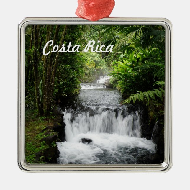 Waterfall Metal Ornament (Front)