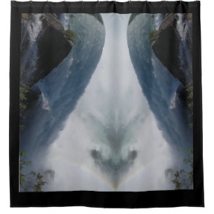 Waterfall Mist Heart Shower Curtain