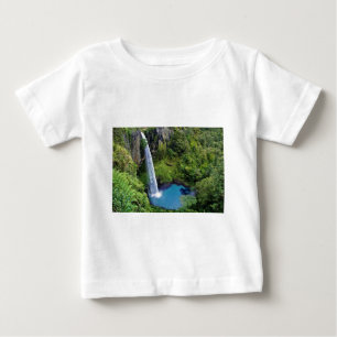 Waterfall Nature Park Blue Water Forest Destiny Baby T-Shirt