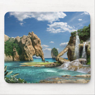 Waterfall Ocean - Mauspad Mouse Pad