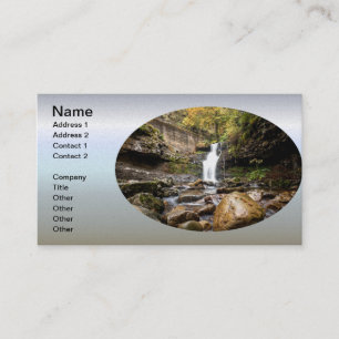 Waterfall on the Rocks Business Card