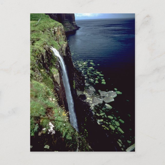 Waterfall over the cliffs of the Isle of Skye, Sco Postcard (Front)
