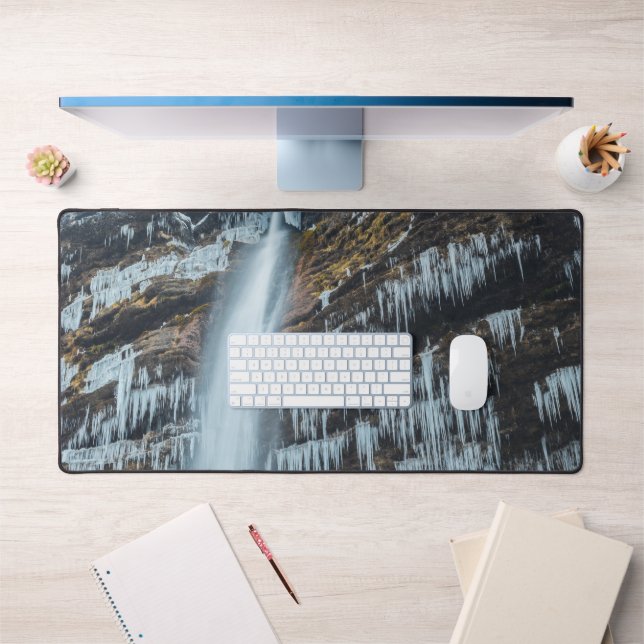 Waterfall Peričnik in Mojstrana, Slovenia  Desk Mat (Office 1)