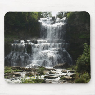 Waterfall photo on a mouse pad