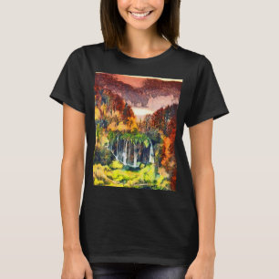 Waterfall  Plitvice Lakes National Park  Croatia T-Shirt