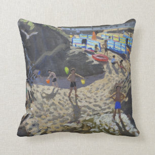 Waterfall Porthmeor beach St Ives Cushion