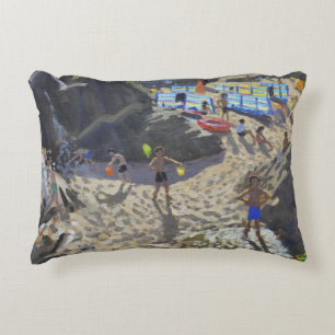 Waterfall Porthmeor beach St Ives Decorative Cushion
