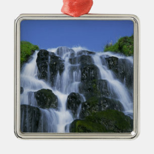 Waterfall, Portree, Isle of Skye, Highlands, Metal Ornament