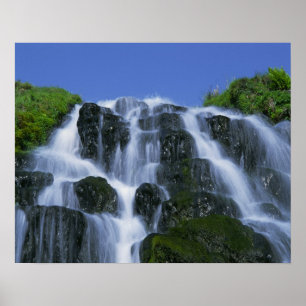 Waterfall, Portree, Isle of Skye, Highlands, Poster