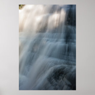 Waterfall, Robert H Treman State Park, New York Poster