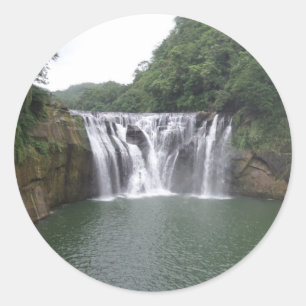Waterfall  Round Sticker