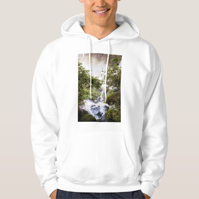 Waterfall Seeing From Above Hoodie (Front)