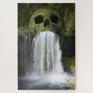 Waterfall Skull Jigsaw Puzzle
