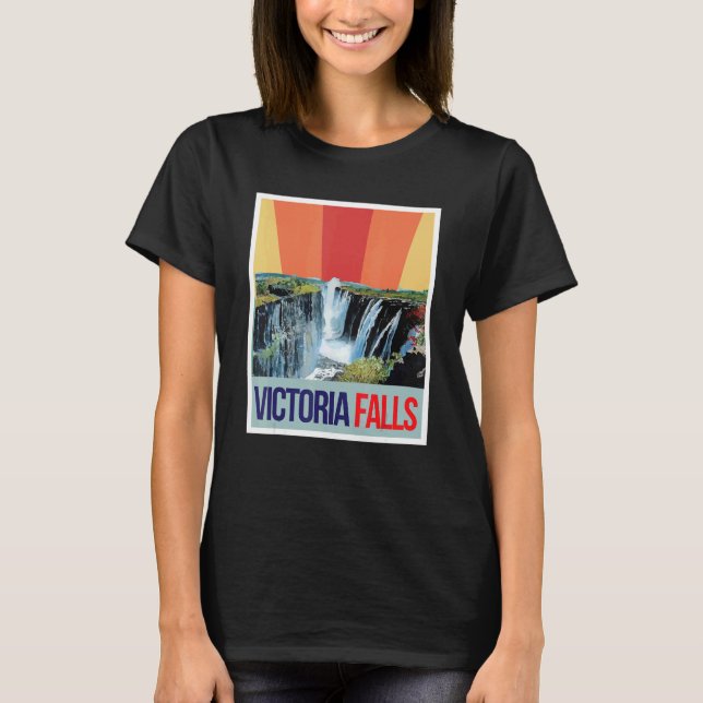 Waterfall Souvenir Africa Victoria Falls Zimbabwe  T-Shirt (Front)