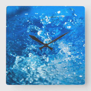 Waterfall Square Wall Clock