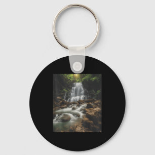 Waterfall Style Life_ Pastel Falls And Nature Call Key Ring