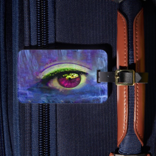 Waterfall Tears Luggage Tag (Front Insitu 4)