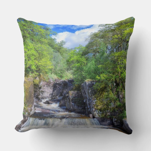 Waterfall Throw Pillow (Front)