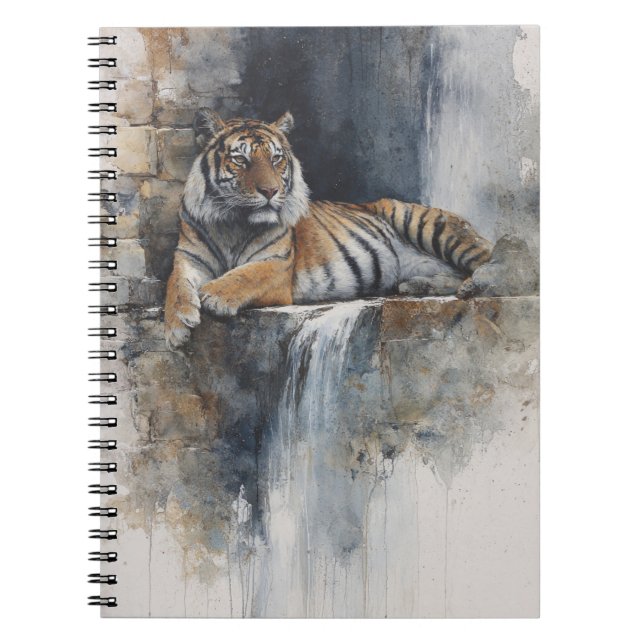 Waterfall Tiger Notebook (Front)