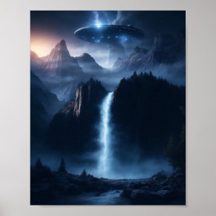 Waterfall Visitors v8 Poster