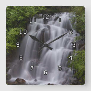 Waterfall wall clock