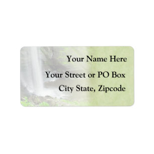 Waterfall Wedding Label