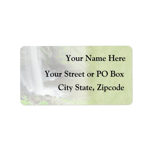 Waterfall Wedding Label (Front)
