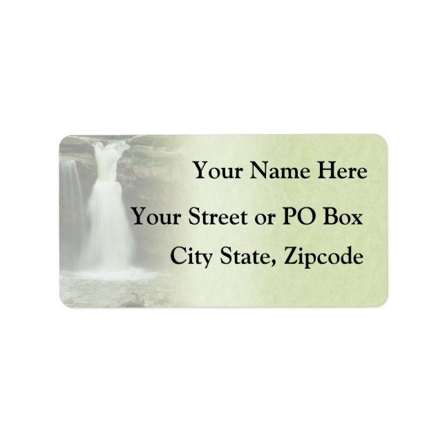 Waterfall Wedding Return Address Labels (Front)