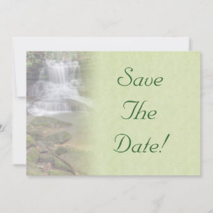 Waterfall Wedding Save The Date Invitation