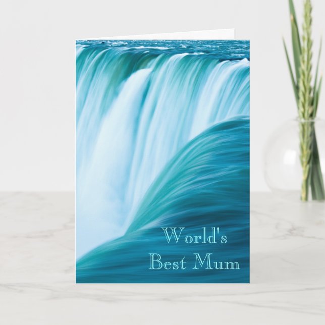 Waterfall World's Best Mum Card (Front)