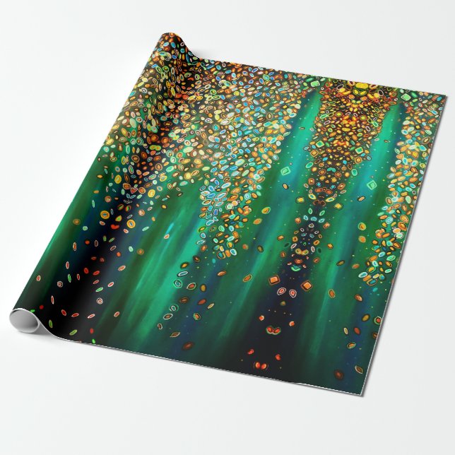 Waterfall Wrapping Paper (Unrolled)