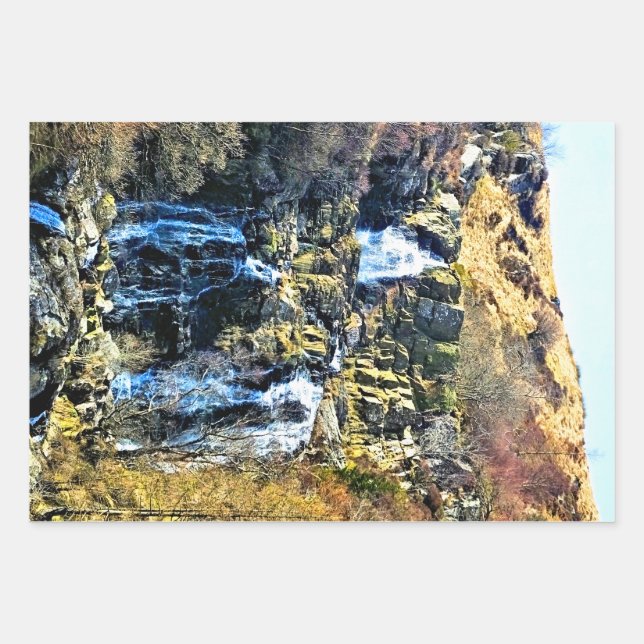WATERFALL WRAPPING PAPER SHEET (Front)