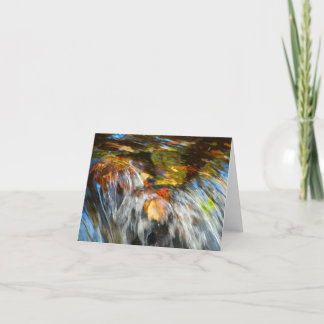 Waterfalling Leaves Notecard