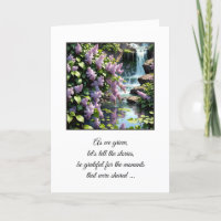 Waterfalls And Lilacs for Sympathy