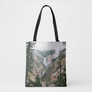 WATERFALLS AND MOUNTAIN VIEW TOTE BAG