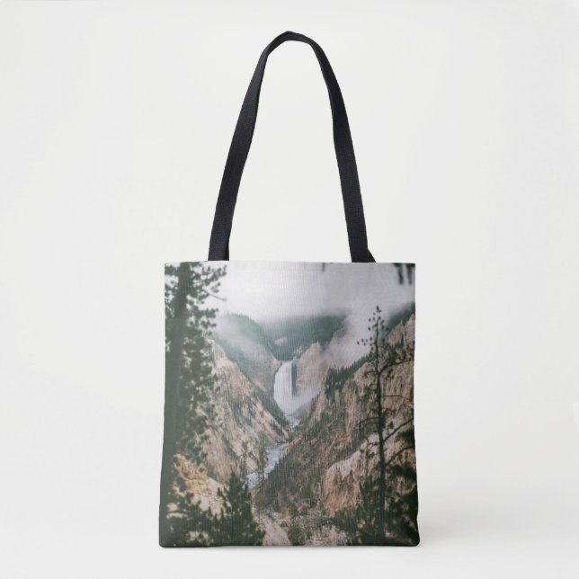 WATERFALLS AND MOUNTAIN VIEW TOTE BAG (Front)