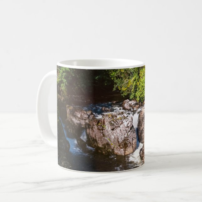 Waterfalls at Betws-y-Coed, Snowdonia, Wales   Coffee Mug (Front Left)